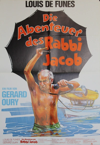 Film poster: Les Aventures de Rabbi Jacob (The Mad Adventures of Rabbi Jacob)