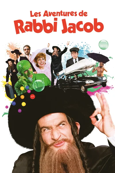 Film poster: Les Aventures de Rabbi Jacob (The Mad Adventures of Rabbi Jacob)