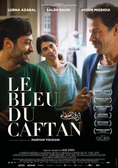 Film poster: The Blue Caftan (Le Bleu du caftan)