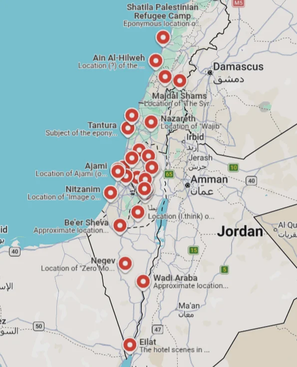 Israel Palestine Google Map