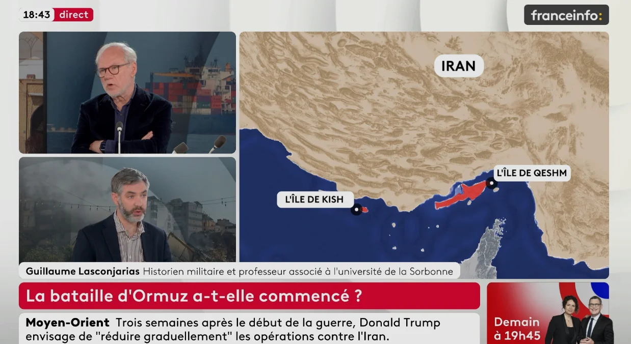 Map of the Strait of Hormuz, France Info